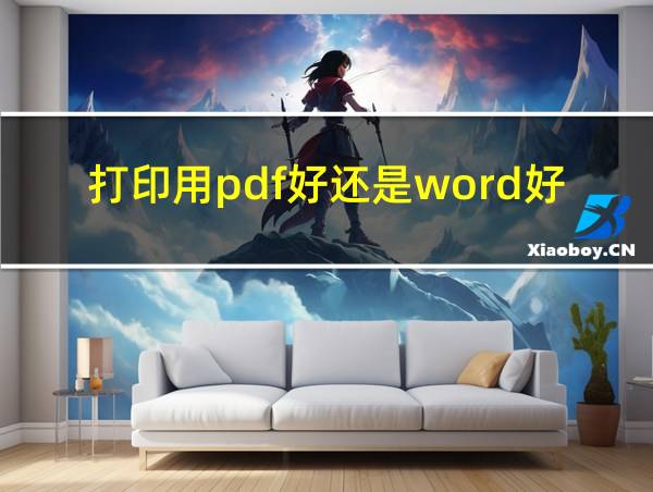 打印用pdf好还是word好的相关图片