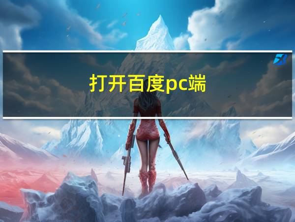 打开百度pc端的相关图片