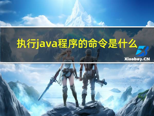 执行java程序的命令是什么的相关图片