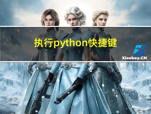 执行python快捷键的相关图片