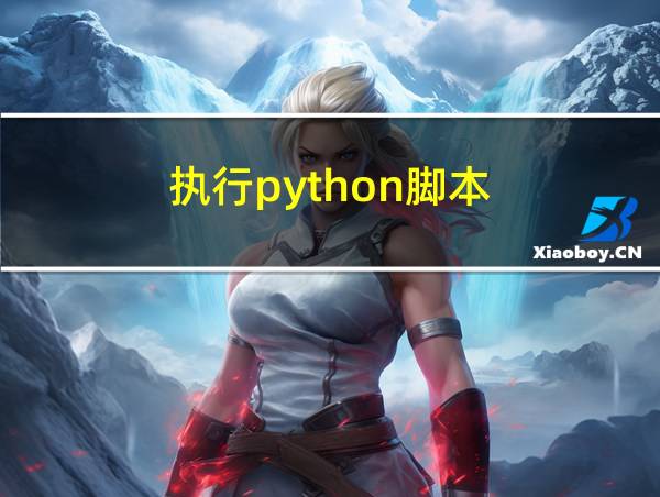 执行python脚本的相关图片