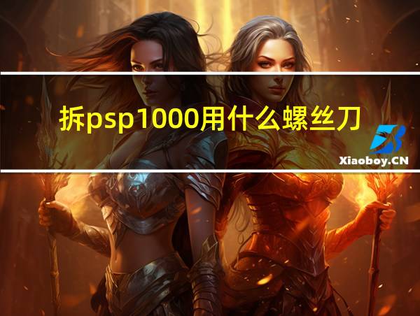 拆psp1000用什么螺丝刀的相关图片