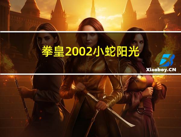 拳皇2002小蛇阳光的相关图片