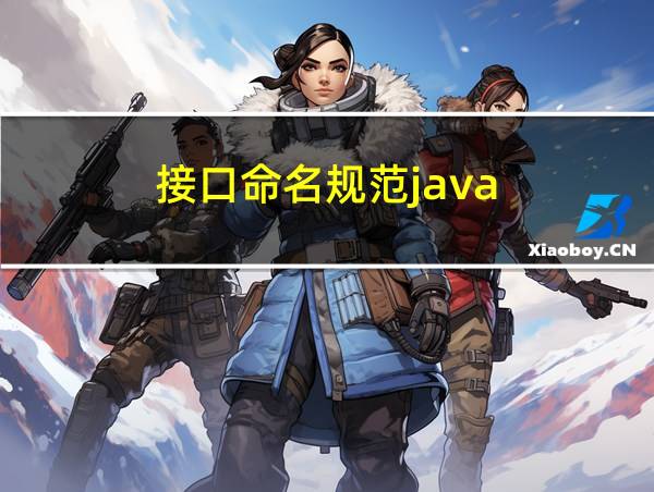 接口命名规范java的相关图片