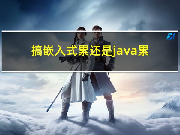 搞嵌入式累还是java累的相关图片