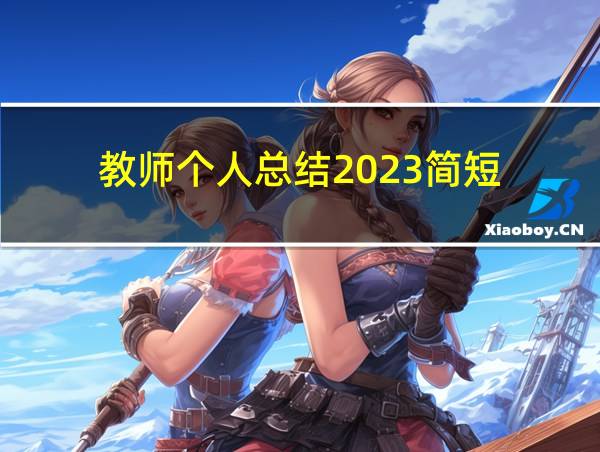 教师个人总结2023简短的相关图片