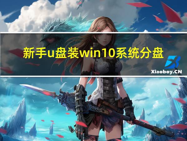 新手u盘装win10系统分盘的相关图片