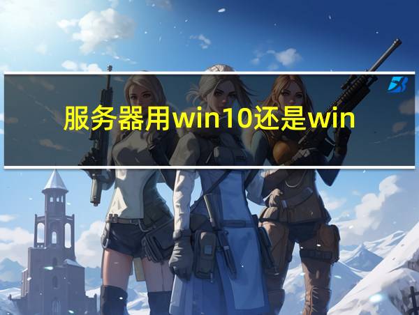 服务器用win10还是winserver的相关图片