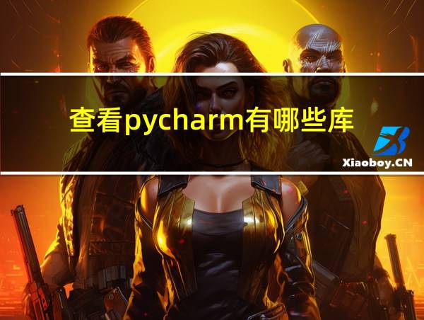 查看pycharm有哪些库的相关图片