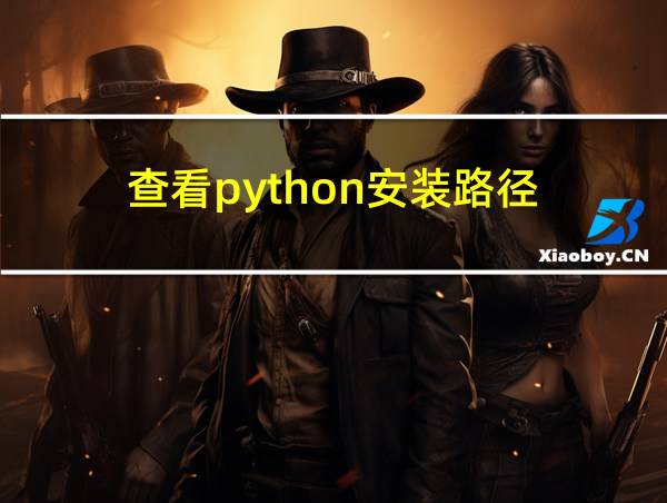 查看python安装路径的相关图片