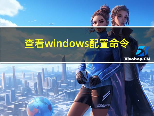 查看windows配置命令的相关图片