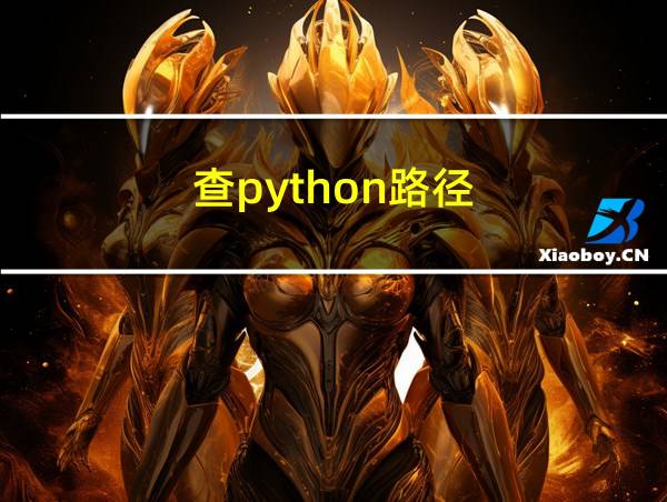 查python路径的相关图片