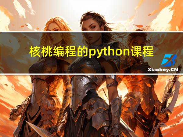 核桃编程的python课程的相关图片