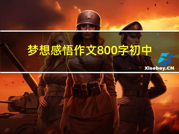 梦想感悟作文800字初中的相关图片