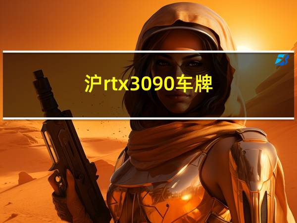 沪rtx3090车牌的相关图片