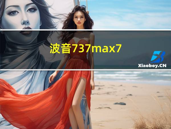 波音737max7的相关图片