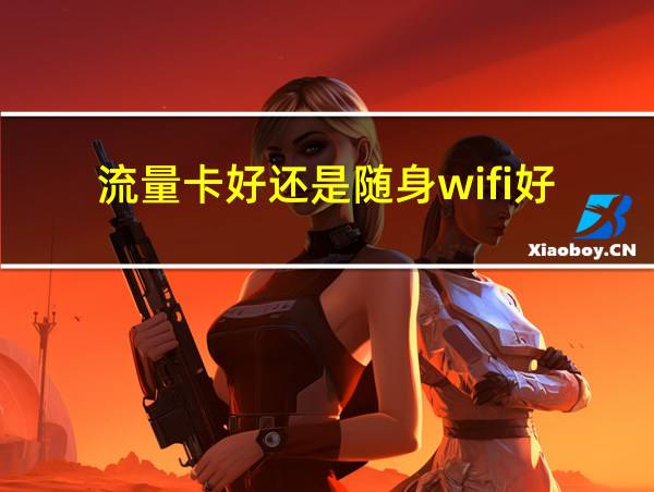 流量卡好还是随身wifi好的相关图片