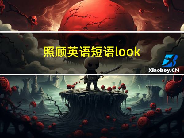 照顾英语短语look的相关图片