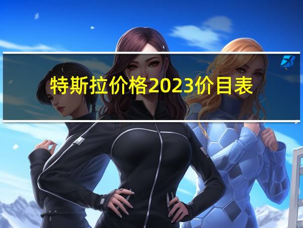 特斯拉价格2023价目表的相关图片