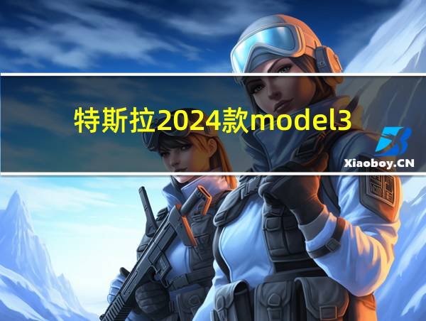 特斯拉2024款model3价格的相关图片