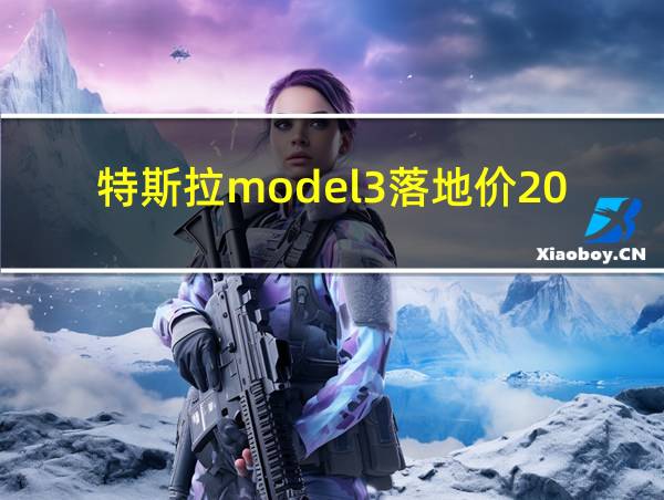 特斯拉model3落地价2024的相关图片