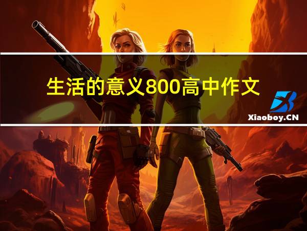 生活的意义800高中作文的相关图片