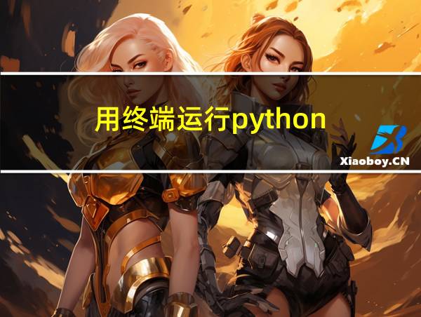 用终端运行python的相关图片