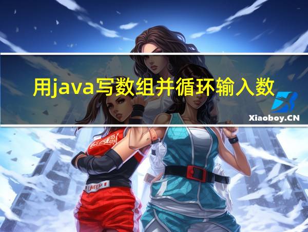 用java写数组并循环输入数据的相关图片