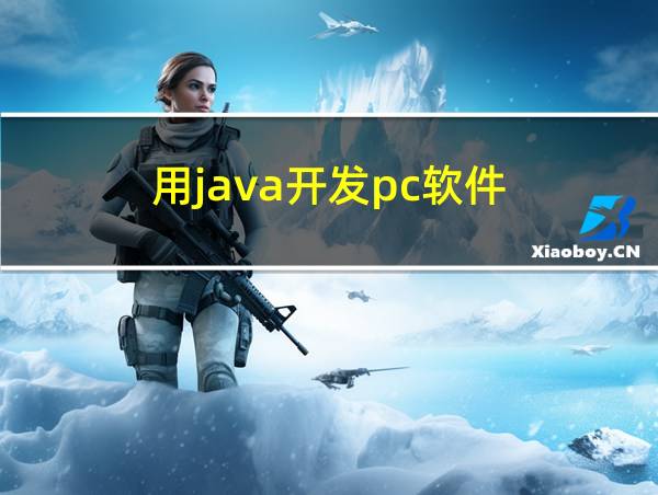 用java开发pc软件的相关图片