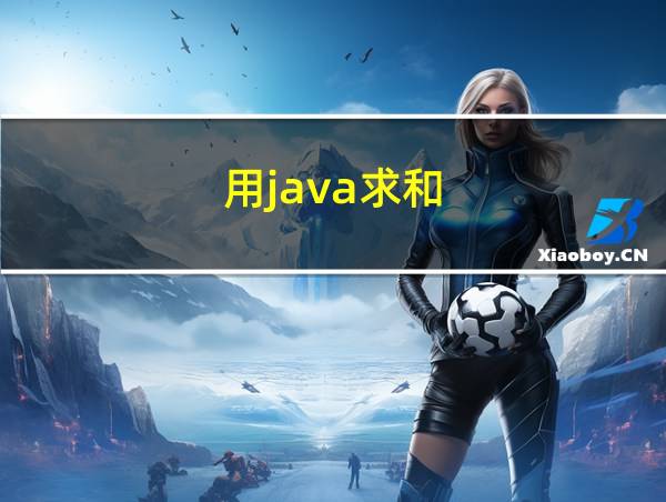 用java求和的相关图片