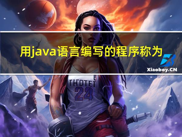 用java语言编写的程序称为的相关图片