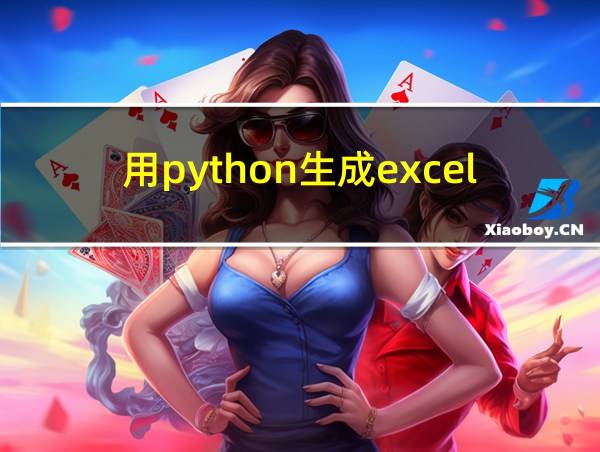 用python生成excel文件的相关图片