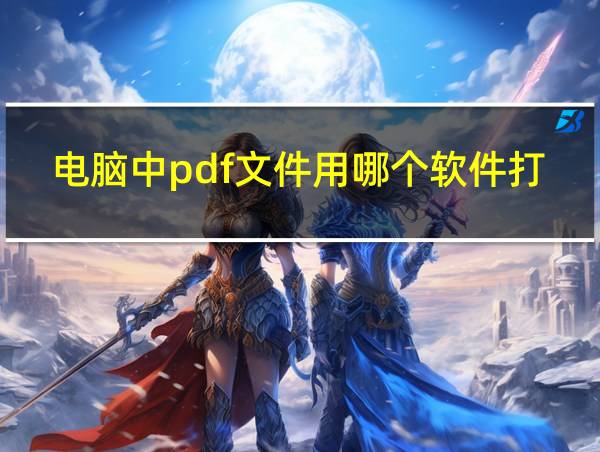 电脑中pdf文件用哪个软件打开的相关图片