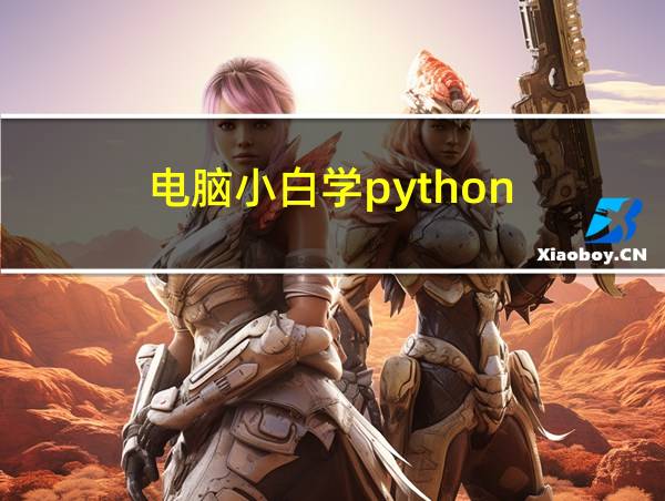 电脑小白学python的相关图片