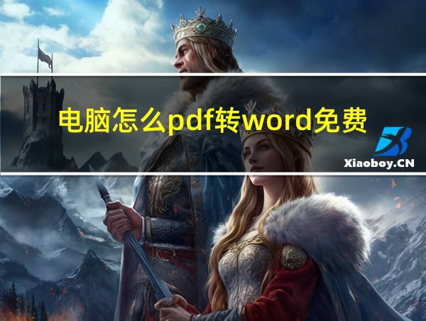 电脑怎么pdf转word免费的相关图片