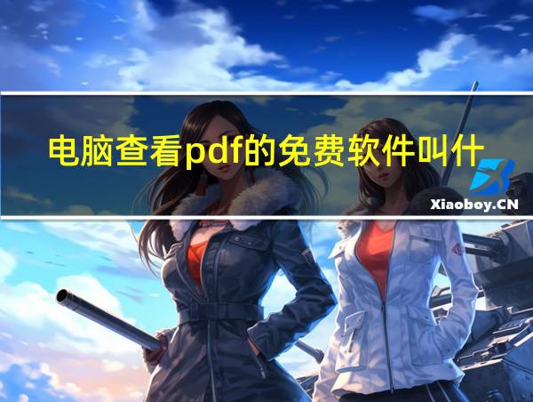 电脑查看pdf的免费软件叫什么的相关图片