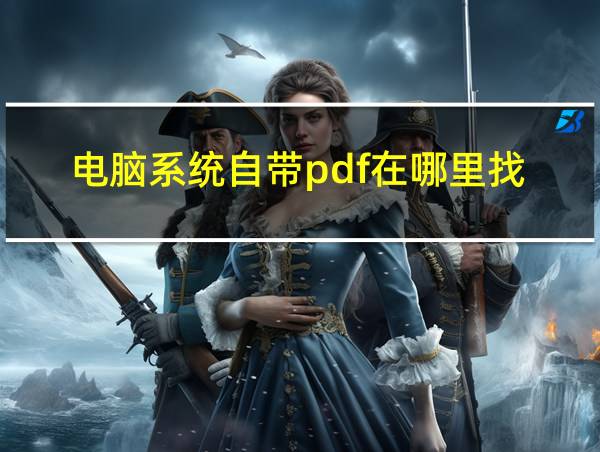 电脑系统自带pdf在哪里找的相关图片