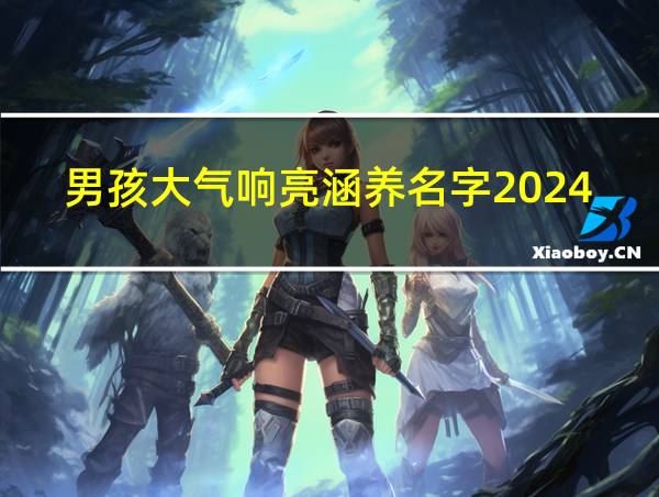 男孩大气响亮涵养名字2024的相关图片