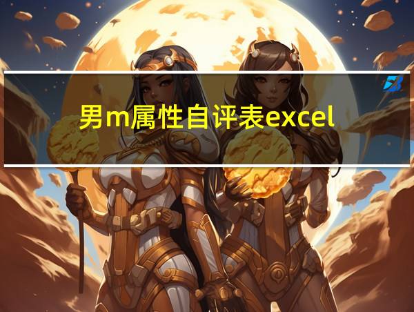 男m属性自评表excel的相关图片