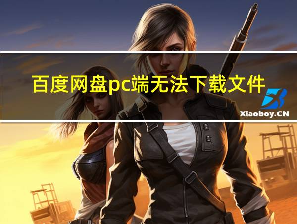 百度网盘pc端无法下载文件的相关图片