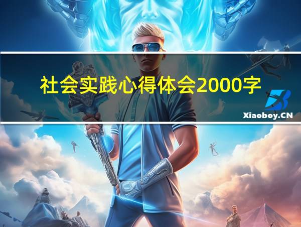 社会实践心得体会2000字的相关图片