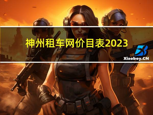 神州租车网价目表2023的相关图片