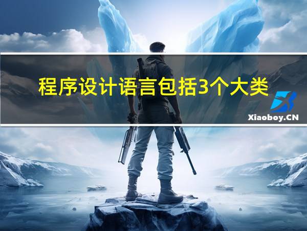 程序设计语言包括3个大类:_____、汇编语言和高级语言的相关图片