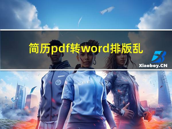 简历pdf转word排版乱的相关图片