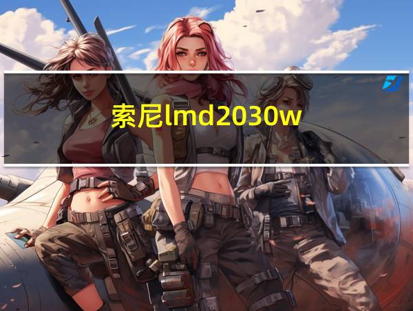 索尼lmd2030w的相关图片