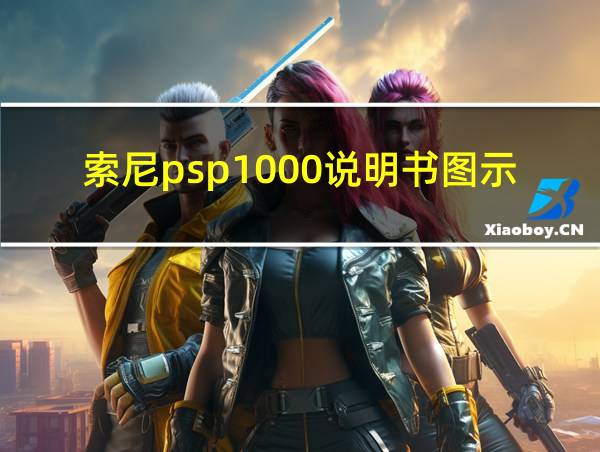 索尼psp1000说明书图示的相关图片