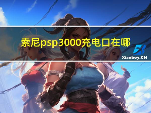 索尼psp3000充电口在哪的相关图片