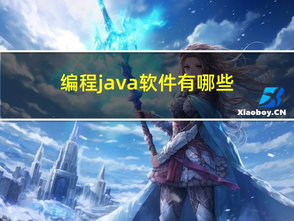 编程java软件有哪些的相关图片