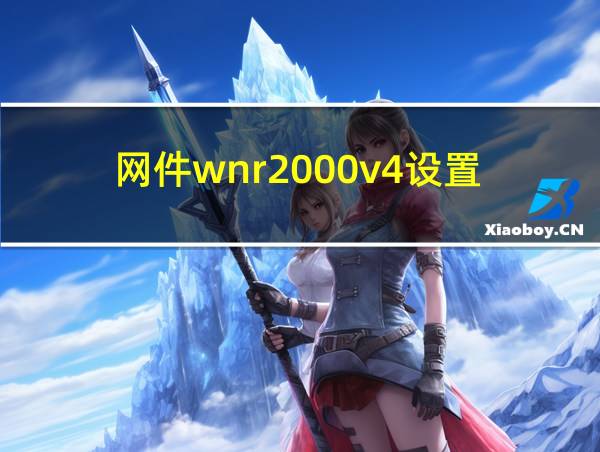 网件wnr2000v4设置的相关图片