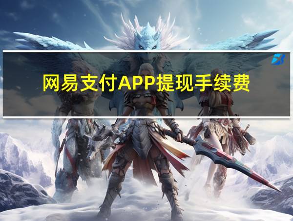 网易支付APP提现手续费的相关图片